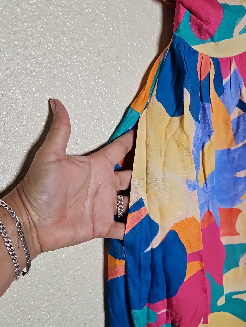 LA BLANCA Multicolor Halter Midi Dress - Vibrant Floral Print - Picture 7 of 10